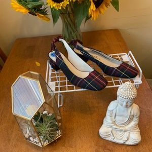 Bettye Muller Wisp Plaid Slingback